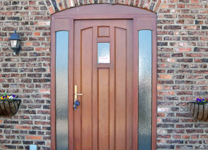 Timber entrance door